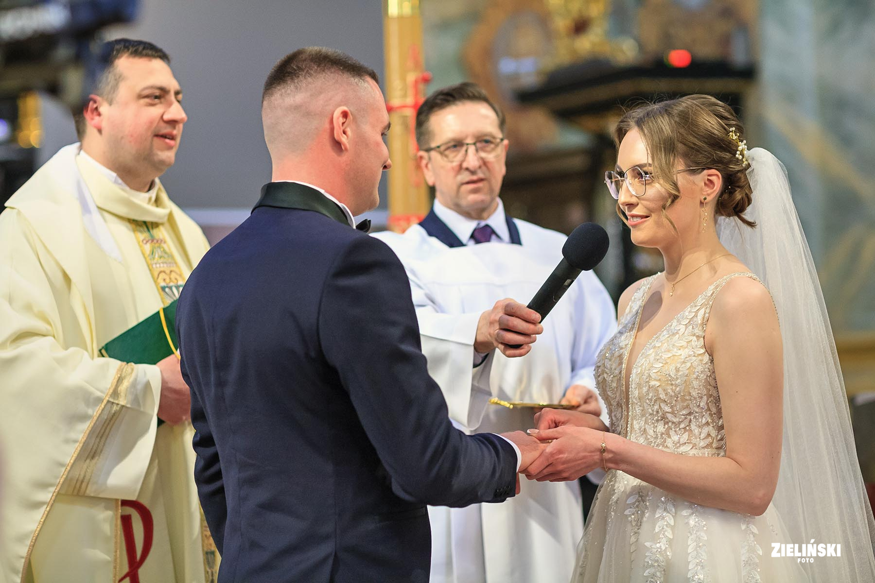 Archikatedra Lubelska - ceremonia ślubu - zdjęcie nr 28